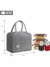 Solid Color Insulated Lunch Bag with Zip Closure and Outside Pocket.